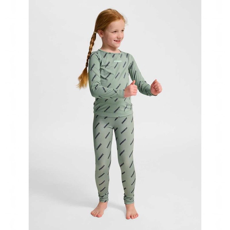 Hummel Silje Top L/S T-shirts Kinder Grün | 498457-746
