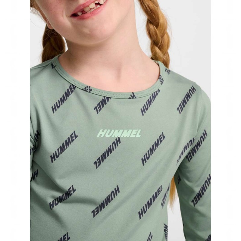 Hummel Silje Top L/S T-shirts Kinder Grün | 498457-746