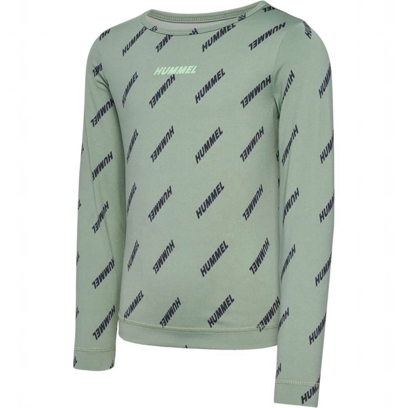 Hummel Silje Top L/S T-shirts Kinder Grün | 498457-746