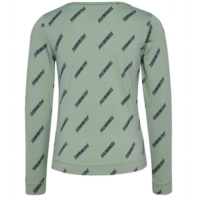 Hummel Silje Top L/S T-shirts Kinder Grün | 498457-746