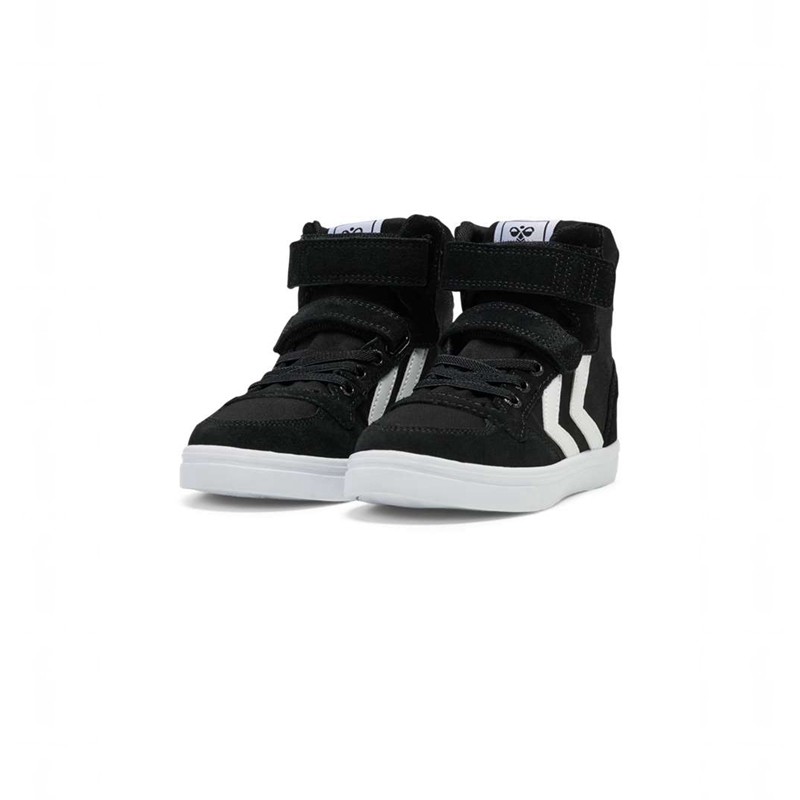 Hummel Slimmer Stadil High Jr Sneakers Kinder Schwarz | 039566-620