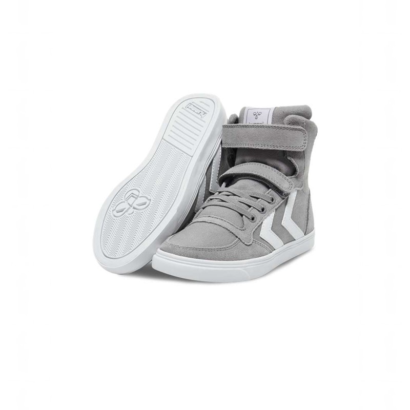 Hummel Slimmer Stadil High Jr Sneakers Kinder Grau | 334216-915