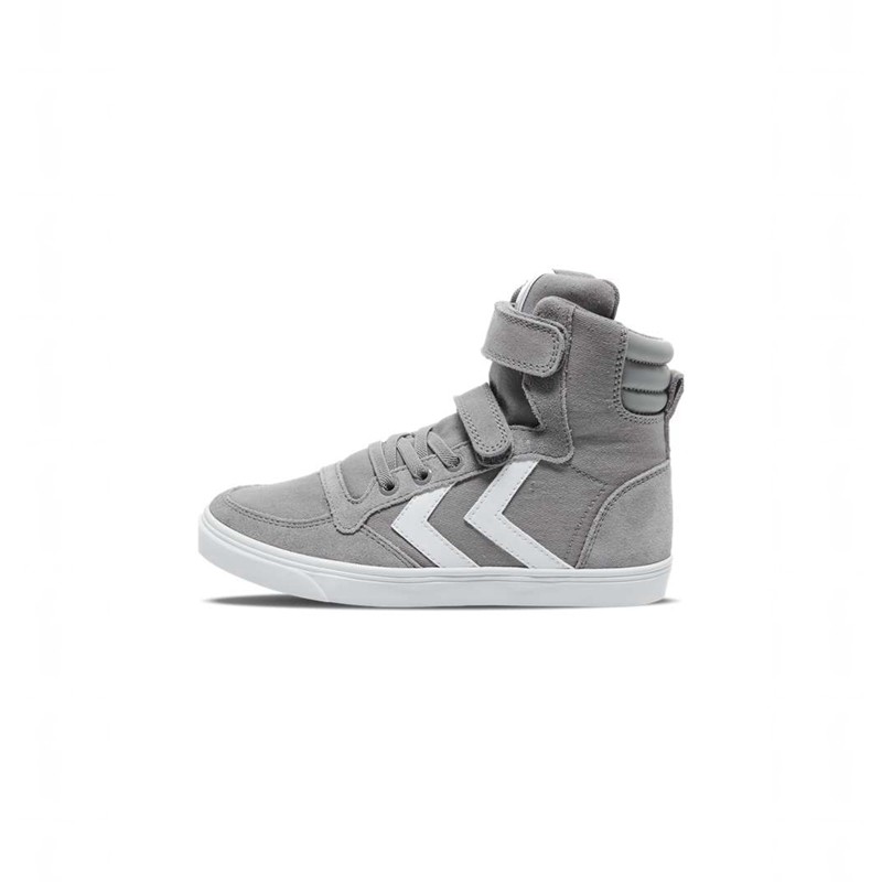 Hummel Slimmer Stadil High Jr Sneakers Kinder Grau | 334216-915
