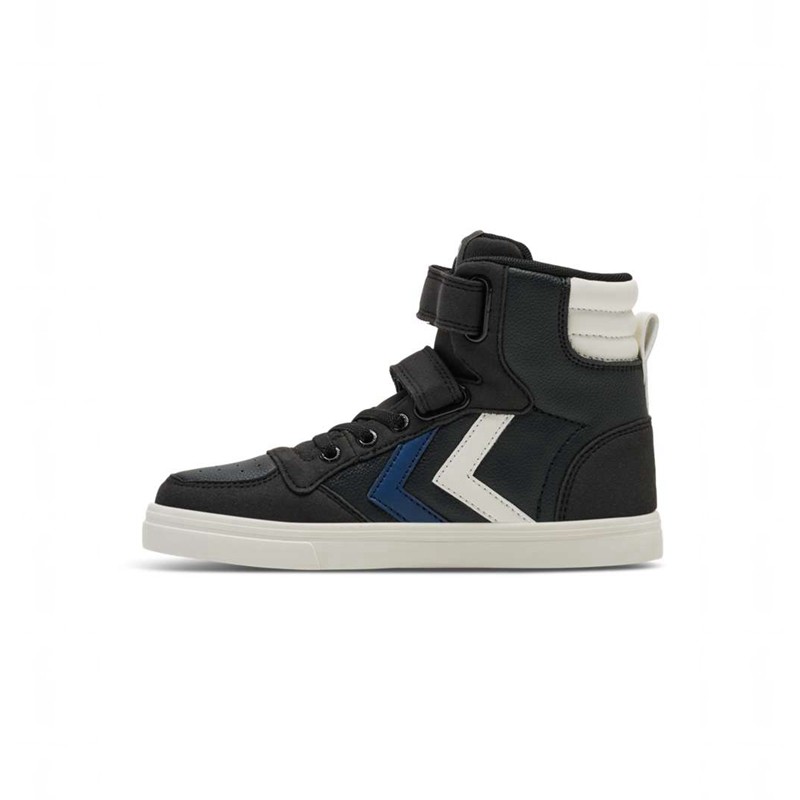 Hummel Slimmer Stadil Leather High Jr Sneakers Kinder Schwarz | 562173-281