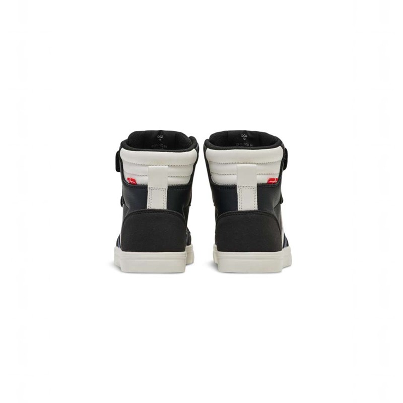 Hummel Slimmer Stadil Leather High Jr Sneakers Kinder Schwarz | 562173-281