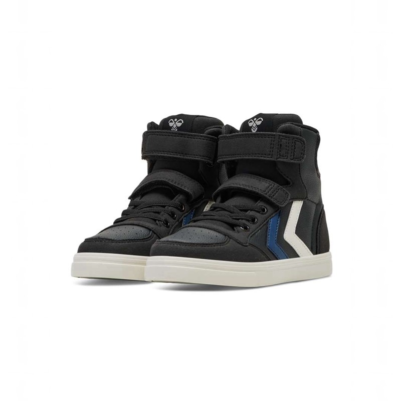 Hummel Slimmer Stadil Leather High Jr Sneakers Kinder Schwarz | 562173-281