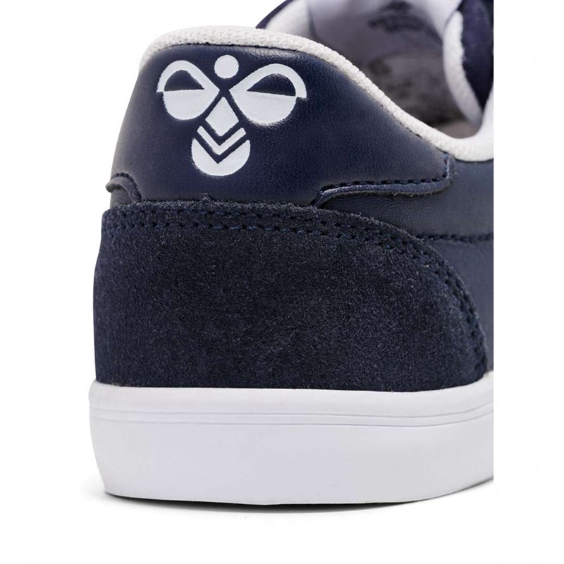 Hummel Slimmer Stadil Leather Low Jr Sneakers Kinder Navy | 376467-268