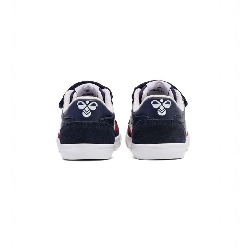 Hummel Slimmer Stadil Leather Low Jr Sneakers Kinder Navy | 376467-268