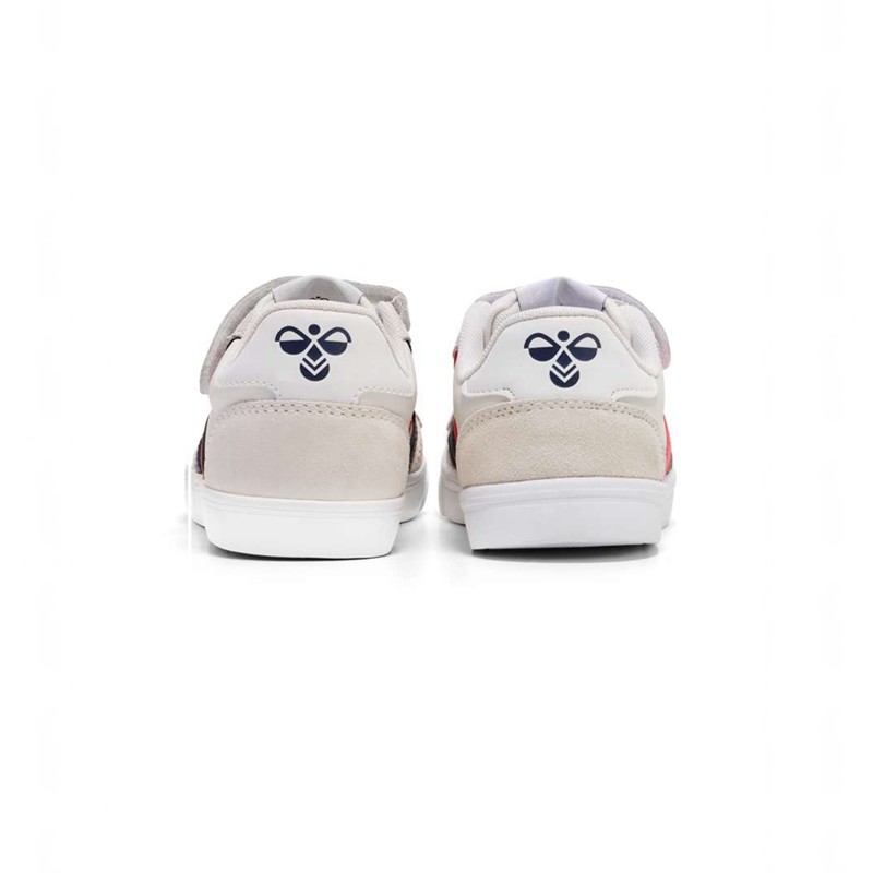 Hummel Slimmer Stadil Leather Low Jr Sneakers Kinder Weiß | 032608-292