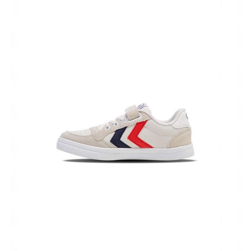 Hummel Slimmer Stadil Leather Low Jr Sneakers Kinder Weiß | 032608-292