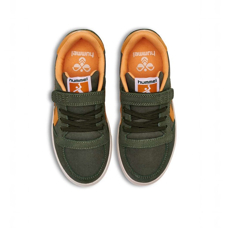 Hummel Slimmer Stadil Low Jr Sneakers Kinder Grün | 010011-092