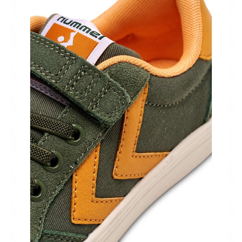 Hummel Slimmer Stadil Low Jr Sneakers Kinder Grün | 010011-092