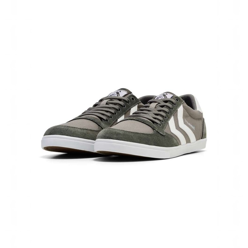 Hummel Slimmer Stadil Low Sneakers Damen Grau | 840215-873