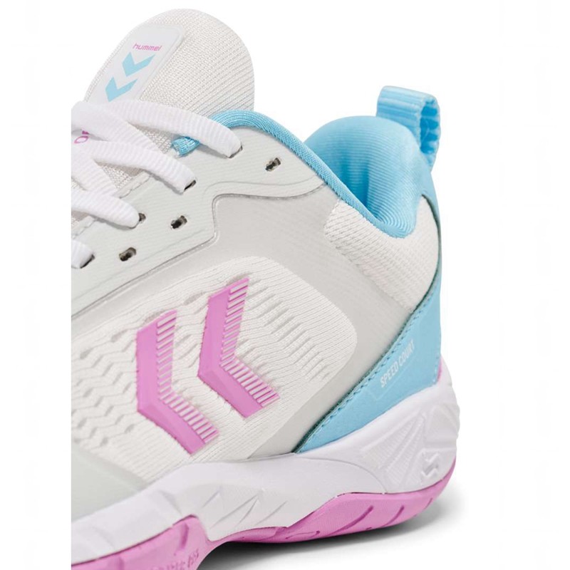 Hummel Speed Court Hallenschuhe Herren Weiß | 393456-841