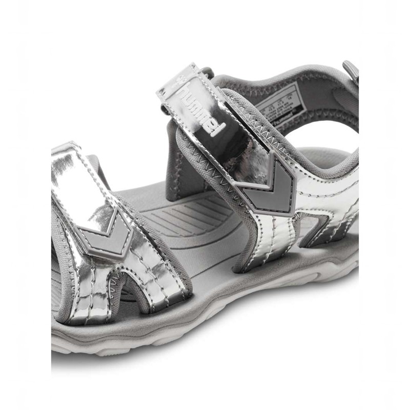 Hummel Sport Mirror Jr Sandalen Kinder Grau | 352416-702