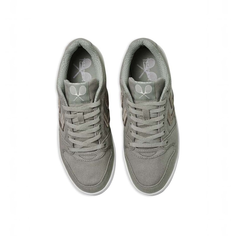 Hummel St. Power Play Canvas Sneakers Herren Grau | 149893-271