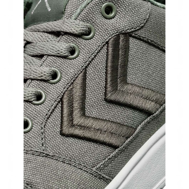 Hummel St. Power Play Canvas Sneakers Herren Grau | 149893-271