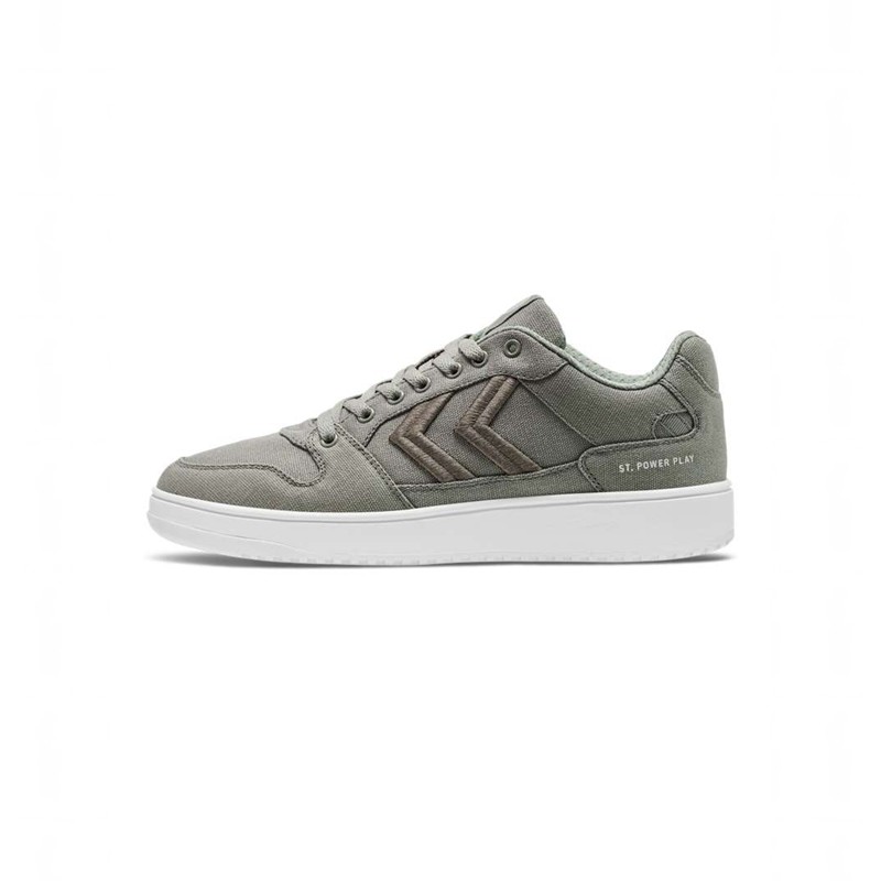 Hummel St. Power Play Canvas Sneakers Herren Grau | 149893-271