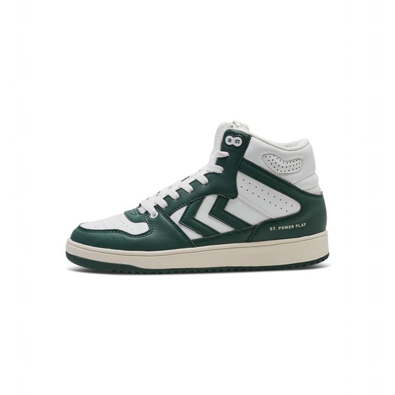 Hummel St. Power Play Mid Rt Sneakers Herren Weiß | 296523-040