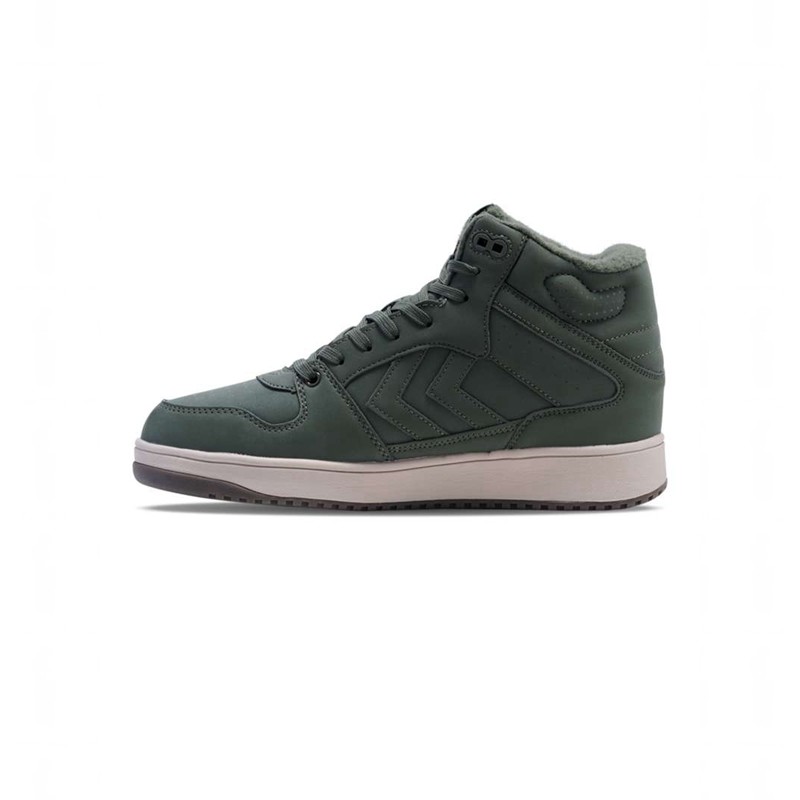 Hummel St. Power Play Mid Tex Sneakers Herren Grün | 215712-835