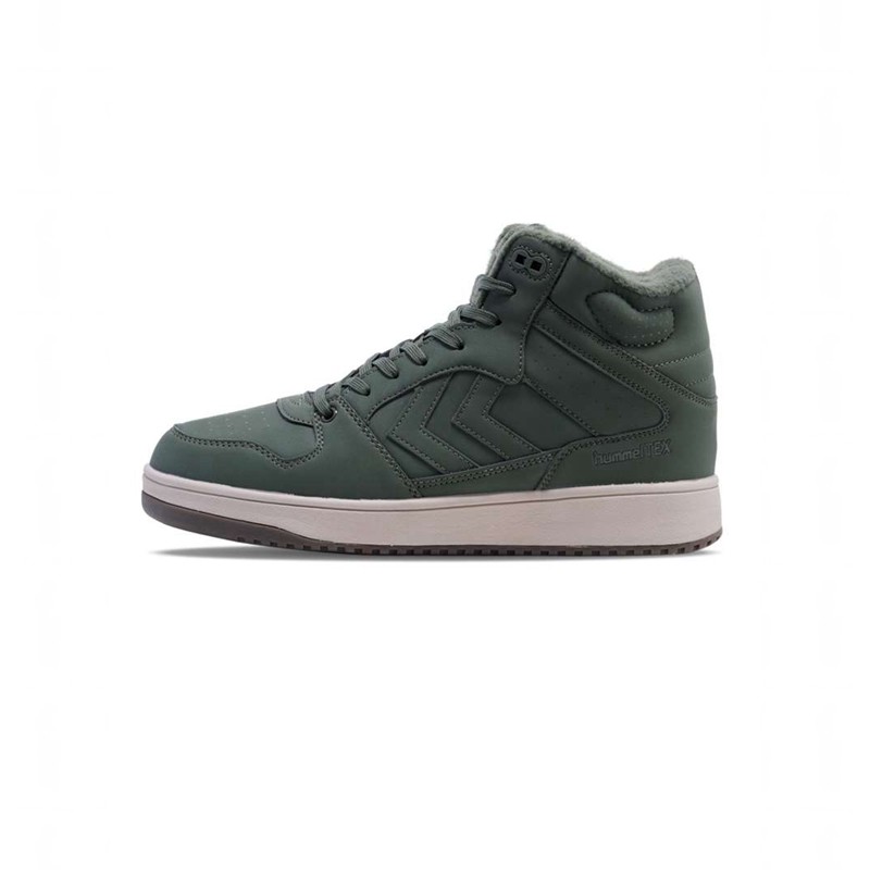 Hummel St. Power Play Mid Tex Sneakers Herren Grün | 215712-835