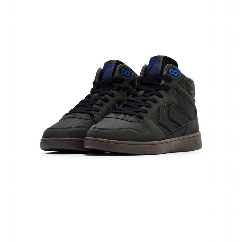 Hummel St Power Play Mid Wt Sneakers Herren Schwarz | 342130-131