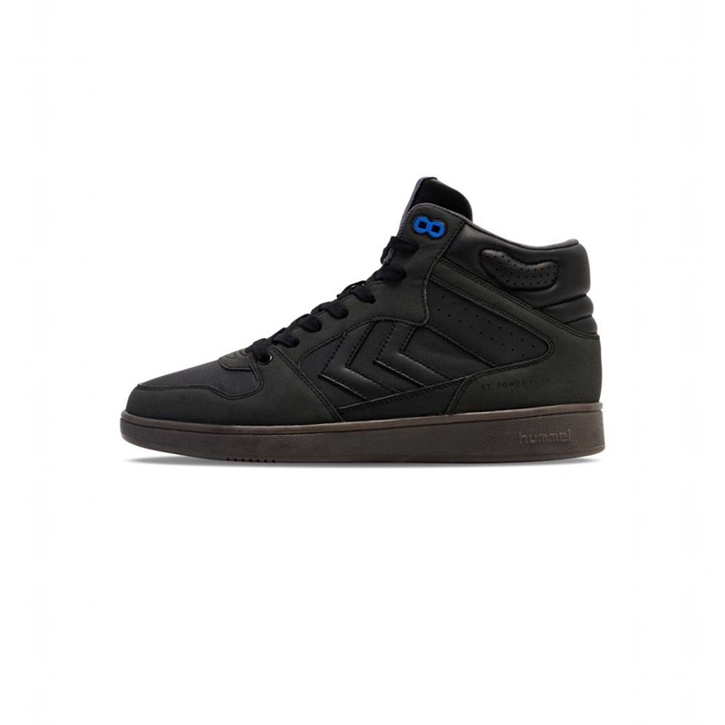 Hummel St Power Play Mid Wt Sneakers Herren Schwarz | 342130-131