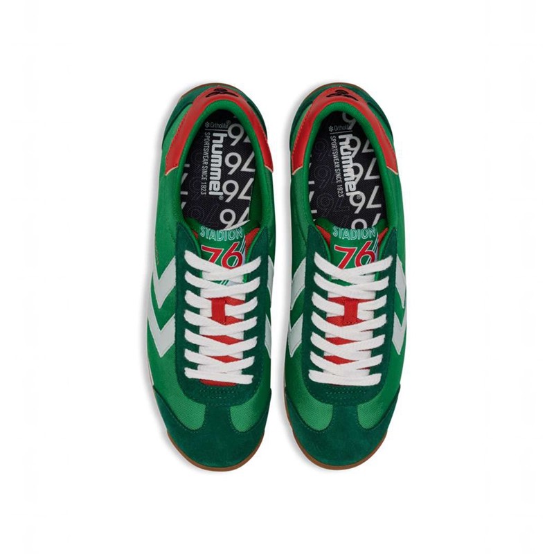 Hummel Stadion Nylon Sneakers Damen Grün | 797998-588