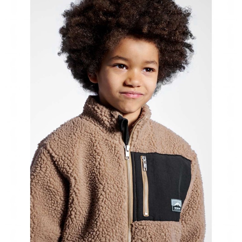 Hummel Stmventure Fleecejacken Kinder Braun | 113343-758