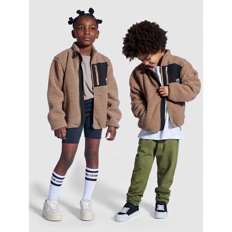 Hummel Stmventure Fleecejacken Kinder Braun | 113343-758