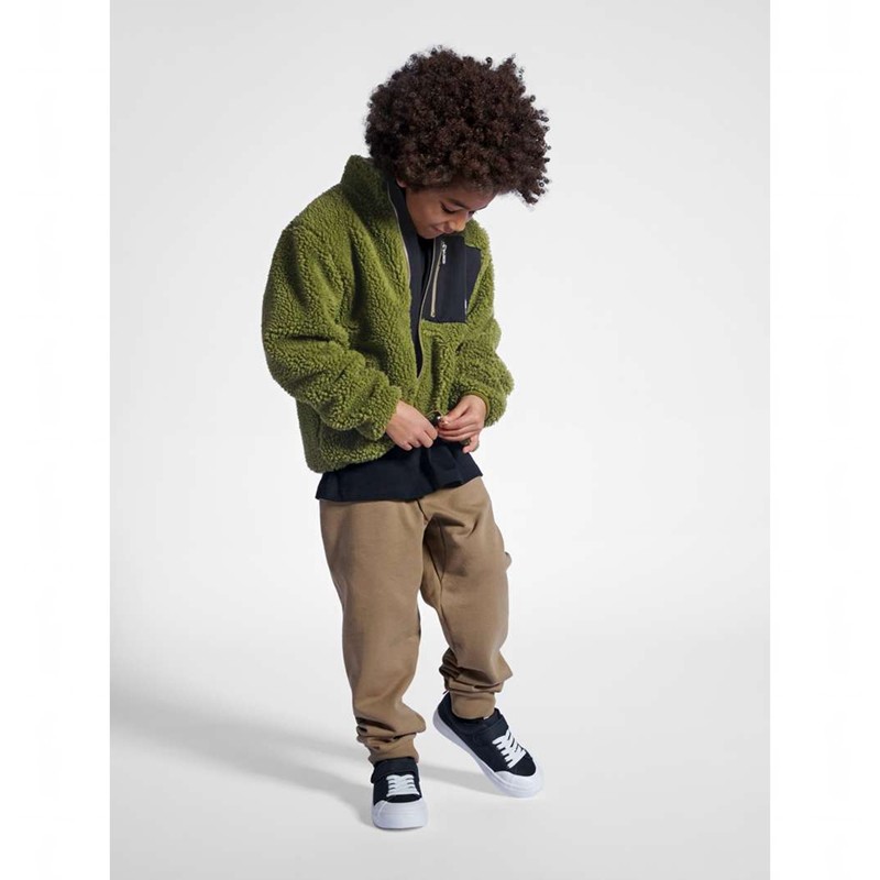 Hummel Stmventure Fleecejacken Kinder Olivgrün | 257045-258
