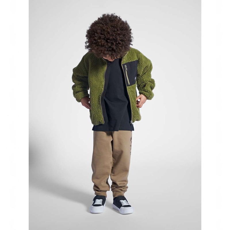 Hummel Stmventure Fleecejacken Kinder Olivgrün | 257045-258