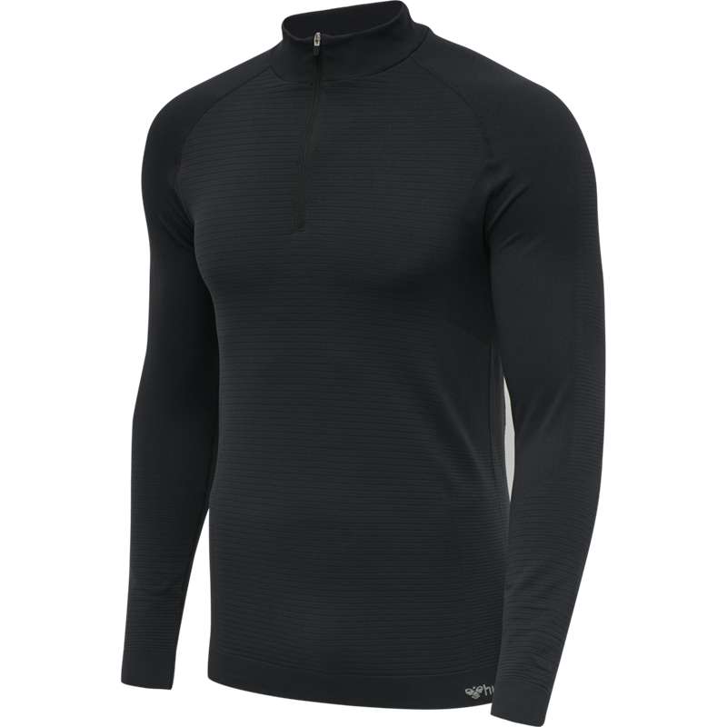 Hummel Stroke Seamless Half Zip Grundschicht Herren Schwarz | 245893-093