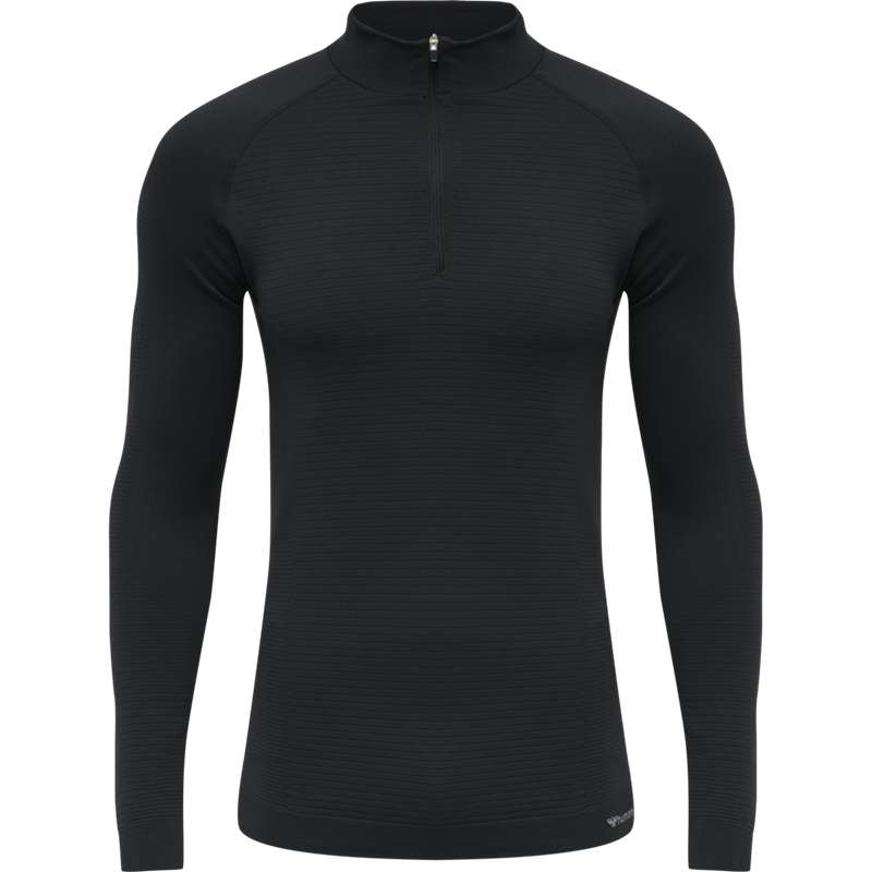 Hummel Stroke Seamless Half Zip Grundschicht Herren Schwarz | 245893-093