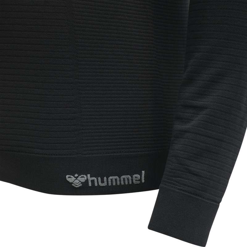 Hummel Stroke Seamless Half Zip Grundschicht Herren Schwarz | 245893-093