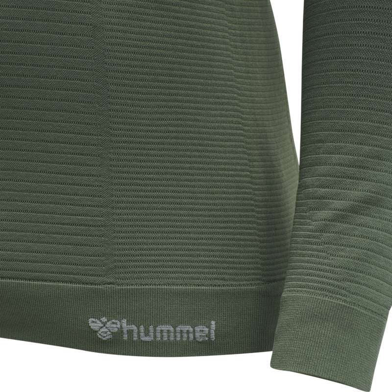 Hummel Stroke Seamless Half Zip Grundschicht Herren Grün | 190769-411