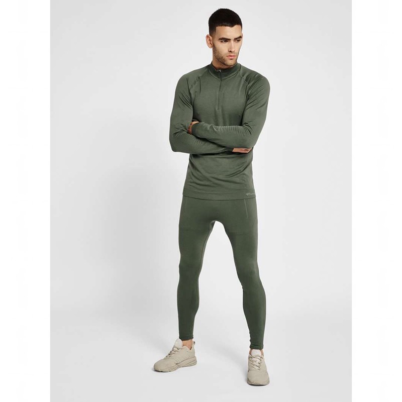 Hummel Stroke Seamless T-shirts Herren Grün | 174643-617