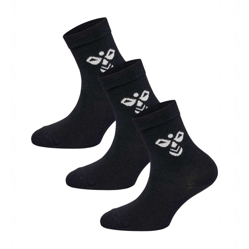 Hummel Sutton 3-pack Socken Kinder Schwarz | 720724-004
