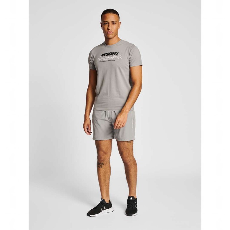 Hummel Te Base Woven Kurze Hose Herren Grau | 230981-305
