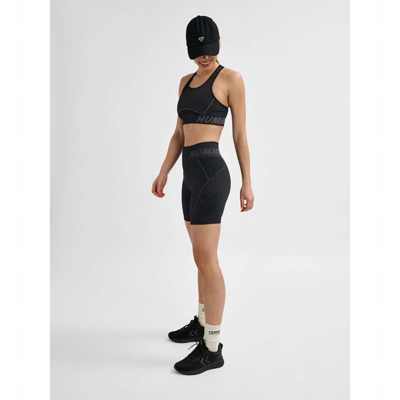 Hummel Te Christel Seamless Kurze Hose Damen Schwarz | 982608-613