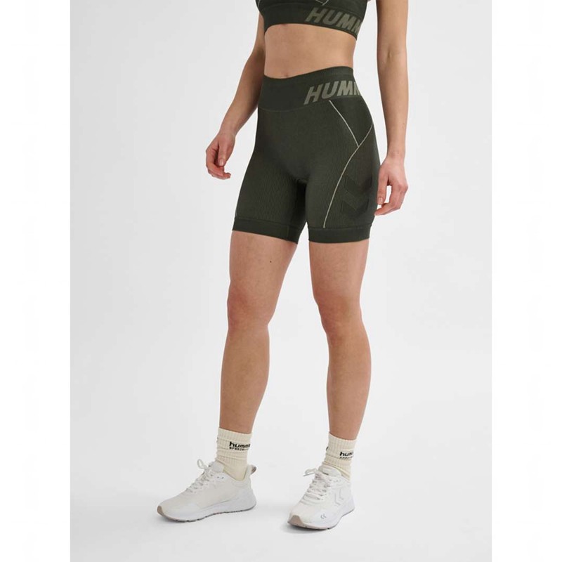 Hummel Te Christel Seamless Kurze Hose Damen Grün | 976318-739