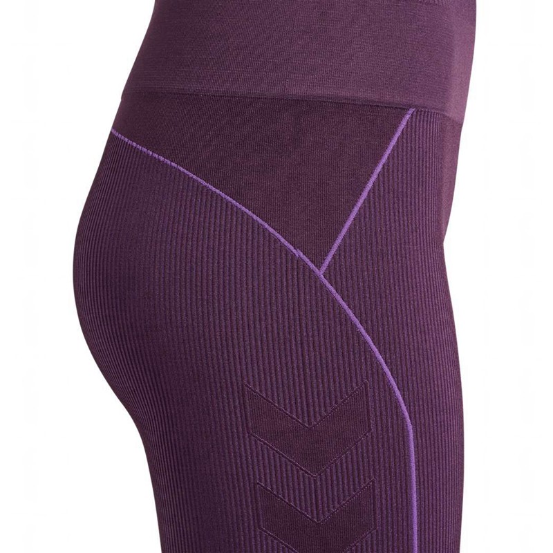 Hummel Te Christel Seamless Kurze Hose Damen Lila | 751133-643