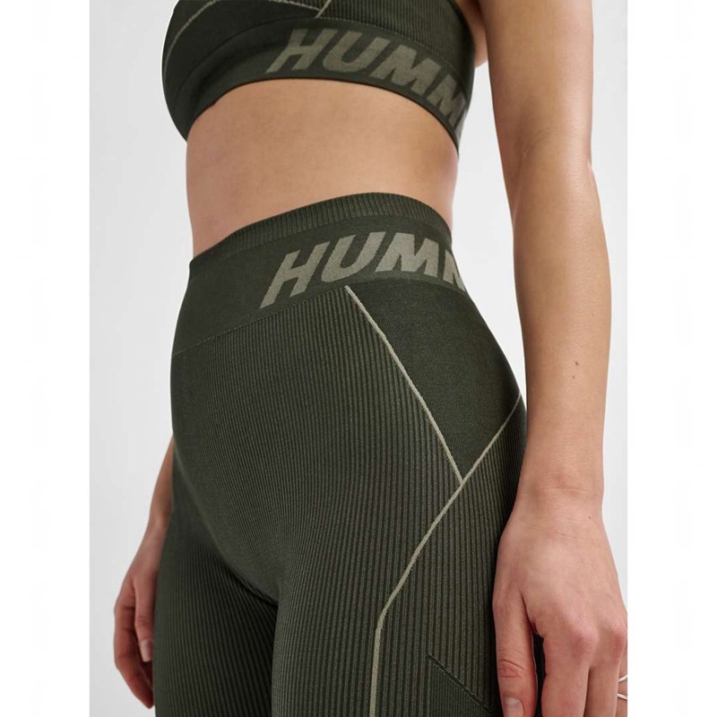 Hummel Te Christel Seamless Mw Strumpfhose Damen Grün | 715722-778