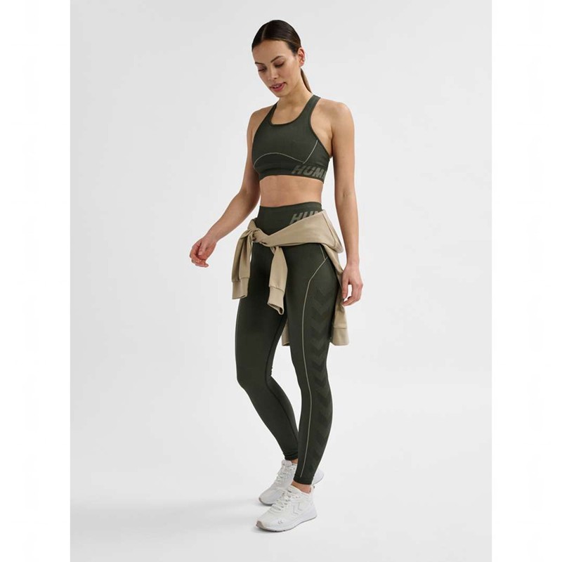 Hummel Te Christel Seamless Mw Strumpfhose Damen Grün | 715722-778