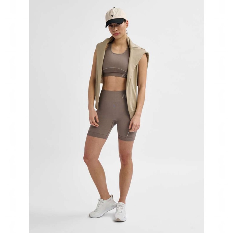 Hummel Te Christel Seamless Top Sport BH Damen Beige | 173580-401