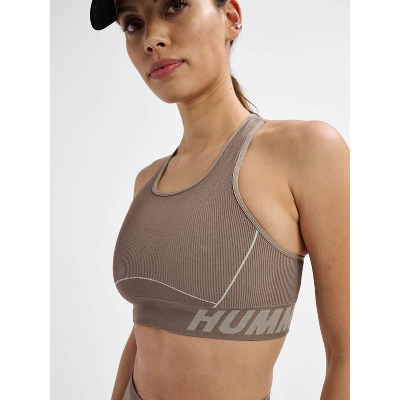 Hummel Te Christel Seamless Top Sport BH Damen Beige | 173580-401