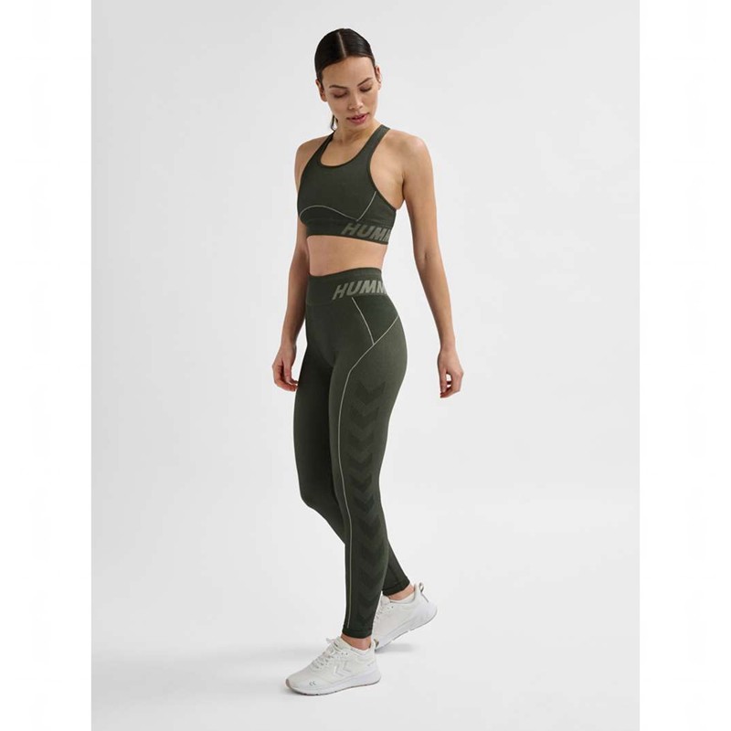 Hummel Te Christel Seamless Top Sportbekleidung Damen Grün | 717483-320