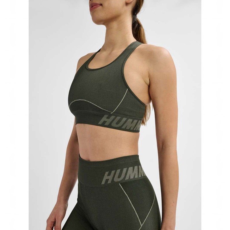 Hummel Te Christel Seamless Top Sportbekleidung Damen Grün | 717483-320