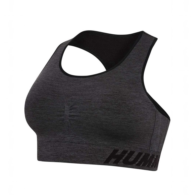 Hummel Te Curve Seamless Sport BH Damen Schwarz | 987526-105