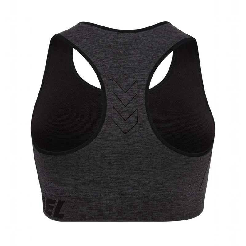 Hummel Te Curve Seamless Sport BH Damen Schwarz | 987526-105